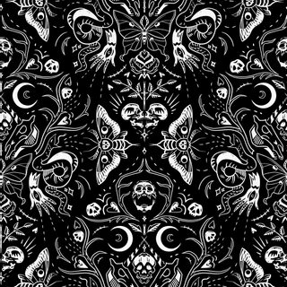 Immerse yourself in hauntingly beautiful Gothic Halloween patterns. Ideal for wallpapers, fabric, and spooky crafts to set a mysterious and eerie mood this season. Gothic Halloween Pattern Design, Gothic Pattern Design, Gothic Halloween Fabric Design, Gothic Witchcore Pattern, Gothic Fabric, Gothic Patterns, Witch Pattern, Gothic Skull Pattern Design, Goth Prints Gothic Halloween Pattern In Black And Gothic Halloween Pattern Design, Gothic Pattern Design, Gothic Halloween Fabric Design,
