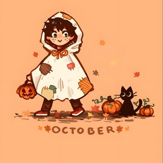 Cute Mha Halloween Wallpaper, Mha Thanksgiving Wallpaper, Anime Autumn Wallpaper, Halloween Deku, My Hero Academia Halloween, Mha Wallpaper For Ipad, Halloween Mha, Mha Thanksgiving, October Anime Wallpaper Mha Halloween Phone Cute Mha Halloween, Mha Thanksgiving, Anime Autumn, Halloween Deku, light salmon