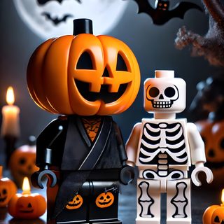 two lego figurines are standing next to each other in front of pumpkins Halloween Lego Lego Halloween Clipart, Lego Friends Halloween, Lego Halloween Drawing, dark slate gray