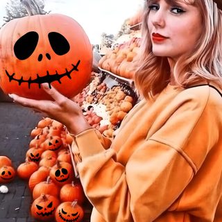 a woman holding a pumpkin in her hand Taylor Swift Halloween peru