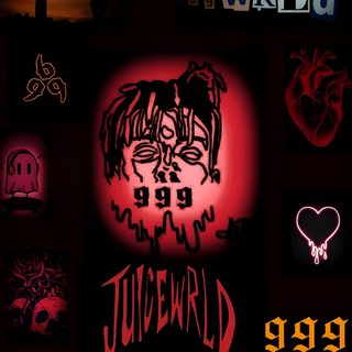 various neon signs are shown in the dark Halloween Juice Wrld Juice Wrld 4k 999, Iphone Cave Juice Wrld 999, Juice Wrld 999, black