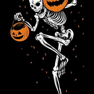 a skeleton holding a jack o lantern Halloween Skeleton Party Skeleton Halloween, Halloween Iphone Skeletons, Halloween Skeleton, black