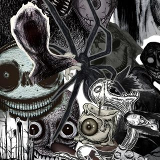 a collage of various images with faces and things in the middle one is black and white Lockscreen Grunge Edgy Aesthetic Halloween Backgrounds Scary, Disturbing, Scary Iphone, dark slate gray