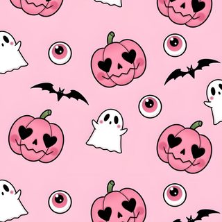 a pink background with lots of halloween pumpkins and ghost faces on the bottom half Cute Halloween Iphone Count Down Halloween Iphone Pink, Cute Pink Halloween Iphone, Pink Halloween Iphone,
