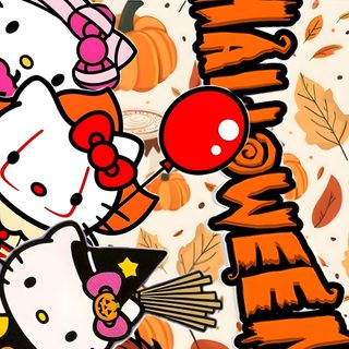 Hello Kitty Y2k Halloween sandy brown