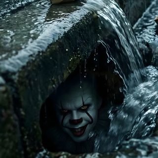 there is a person in the water with a paper boat Halloween Scary Pennywise Hahaha Joker, Jason Horror, Spongebob Funny Pictures, Chibi Marvel, dark slate gray