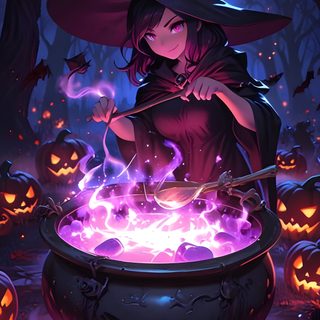 Halloween Witch Cauldron dark slate gray