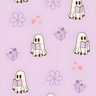some cartoon characters on a purple background Purple Preppy Halloween Halloween Facebook Cover, September, Witch, Halloween Iphone Backgrounds, gainsboro