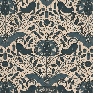 Here it is! The finished Halloween pattern in all its colorways 🎃✨Which colorway feels most like your Halloween mood this year?  Available on Spoonflower for fabric, wallpaper, and home decor and Redbubble. Also licensable for other products 🍂 Halloween Motifs, Medieval Bat Wallpaper, Cauldron Of Bats Wallpaper, Gothic Halloween Pattern Design, Halloween Traditional Wallpaper, Vintage Bat Wallpaper, Halloween Toile Wallpaper, Victorian Gothic Bat Wallpaper, Vintage Bat Wallpaper Design Halloween Trellis Ikat Custom Halloween Motifs, Medieval Bat, Cauldron Of Bats, dim gray