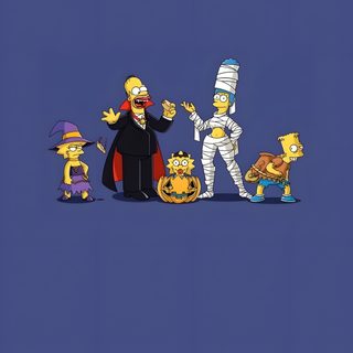 the simpsons family is dressed up for halloween Simpsons Halloween 4k Bart Simpson Halloween, Simpsons Halloween Iphone, Simpsons Tapped Out Halloween, dark slate blue