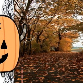 an image of a halloween scene with cats and pumpkins Desktop Pusheen Halloween Desktop Pusheen Halloween, Pusheen Fall Computer Background, Autumn Halloween Desktop, sienna