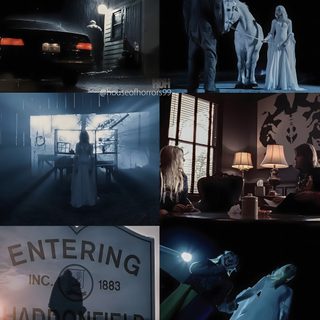the movie poster for entering inc haddonfield is shown in four different frames, including an image of a man and woman standing next to a car Halloween 2 2009 Movies To Watch, Halloween 2007 2, Thriller Movies, Photography Inspo, Halloween Ii, black