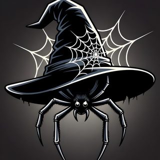 a spider with a witches hat on it's head is depicted in this graphic Halloween Spiders At University Of Texas Witch Pictures, Black Widow, Halloween Skeletons,