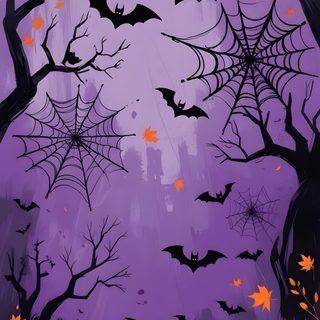 an illustration of bats flying in the night sky over trees and leaves with purple hues Halloween Colors Halloween Lights Diy, Faze, Halloween Lighting Outdoor, Happy Halloween Pictures, slate gray