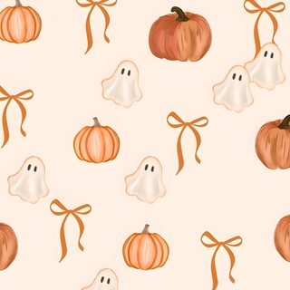 a white background with pumpkins and ghost faces Preppy Fall/halloween Cute Aesthetic Halloween, Fall Backround Aestetic, Background Aesthetic Halloween, linen