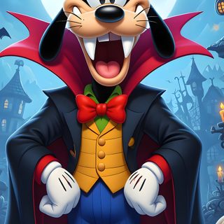 mickey mouse dressed up as dracula for halloween Disney Characters Halloween Goofy Halloween, Goofy Dracula, Mickey Mouse Halloween Iphone, dark slate gray