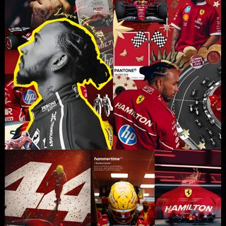 a collage of photos with the number 24 on it and various sports related items Halloween Lewis Hamilton Collages Hd Lewis Hamilton Ferrari Lock Screen, Lewis Hamilton, maroon