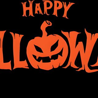 happy halloween with pumpkins on black background That Says Happy Halloween Diy Halloween Decorations, Halloween Orange Typography, Halloween Party Invitation Ideas, black
