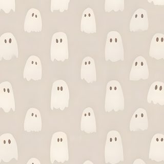a wallpaper with white ghost faces on it Subtle Halloween Fall Cute Iphone, Fall Aesthetic Lockscreen Iphone, Cute Iphone Fall, light gray