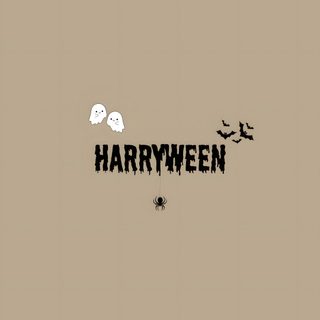 the words harry written in black and white on a brown background with two bats flying over it Harry Styles Happy Halloween Iphone One Direction Pumpkin Painting, One Direction Pumpkin Painting Ideas, One Direction Halloween, rosy brown