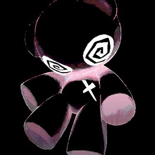an image of a black and white teddy bear on a black background with the letter g Gloomy Bear Halloween Cartoon Graffiti, Onryo, Black Gloomy Bear, Bear Graffiti, Y2k Art,