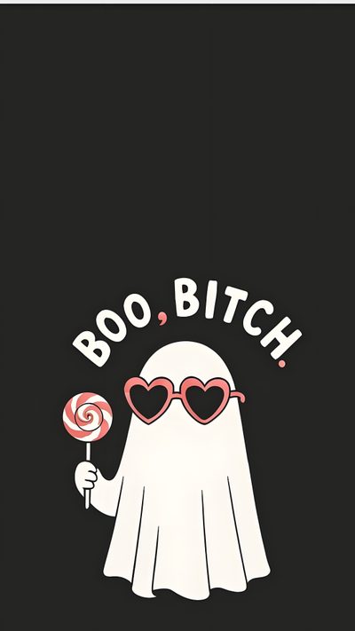 Ghost With Bows Wallpaper, Funny Spooky Wallpaper, Funny Ghost Wallpaper, Spooky Wallpaper Iphone, Sassy Halloween Wallpaper, Funny Halloween Wallpaper Iphone, Cute Halloween Backgrounds Wallpapers, Ghost Dog Wallpaper For Phone, Cute Funny Halloween Wallpapers Slay Halloween Ghost With Bows, Funny Spooky, Funny Ghost, Spooky Iphone, Sassy Halloween, black