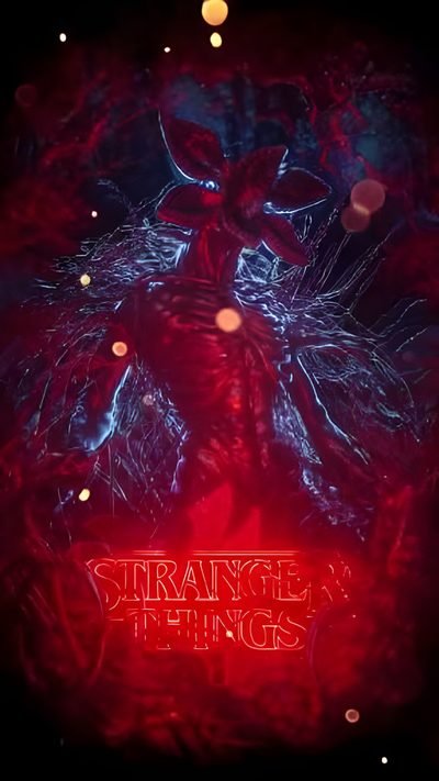 an image of strange things in the dark with red lights and bubbles on it's face Stranger Things Halloween Vecna Iphone, Mind Flayer Gif, Stranger Things Live 4k, black