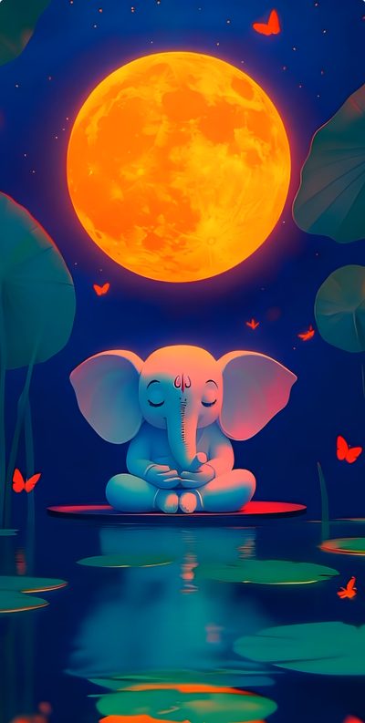 Lord Ganesh Aesthetic Wallpaper, Baby Ganesh Ji, Ganesh Ji Aesthetic Wallpaper, Aesthetic Ganesha Wallpaper, Ganesh Wallpaper Aesthetic, Ganapati Bappa Aesthetic Wallpaper, Ganesha Night Sky Art, Ganesha Cartoon Wallpaper, Cute Ganpati Bappa Wallpapers Ganesh Halloween Lord Ganesh Aesthetic, Baby Ganesh Ji, Ganesh Ji Aesthetic, dark slate gray