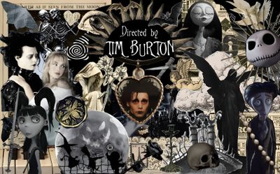 a collage of images with the characters from tim burton Halloween Tim Burton Tim Burton Computer, Tim Burton Pc, Tim Burton Desktop, For My Laptop, dark slate gray