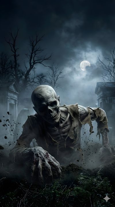 a creepy skeleton in the middle of a field Zombie Halloween Halloween Zombie, Dark Zombie, Zombie 4k Iphone, Skeleton Horror, dark slate gray