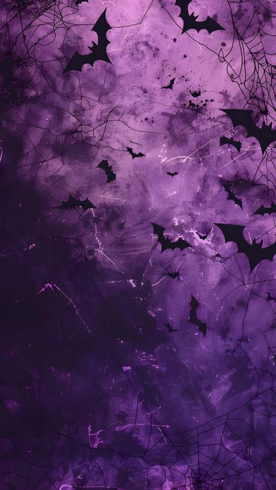bats are flying in the sky with purple and black paint on it's surface Halloween Purple Bat Purple Bat, Halloween Purple Aesthetic, Bat, Bat Art, Purple Gothic, dark slate blue