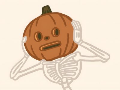 a drawing of a skeleton with a pumpkin on it's head Halloween Widget Ideas Cartoon Pumpkin Skeleton, Diy Halloween Decorations, Halloween Spooky Art, linen
