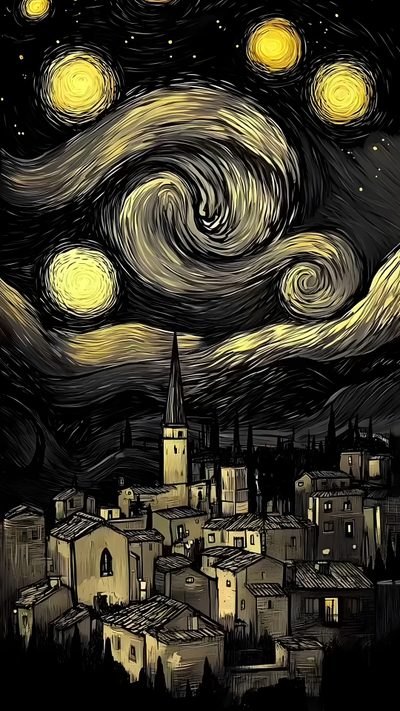 #vangogh #wallpaper #livewallpaper #viral #art Live Wallpaper For Lock Screen, Wallpaper Animation, Live Wallpapers 3d, Live Wallpaper Aesthetic, Lock Screen Video Wallpaper, Animated Starry Night Wallpaper, Starry Night Video, Starry Night Live Wallpaper, Tattoo Girl Wallpaper Van Gogh Starry Night Halloween Live For Lock Screen, Animation, Live 3d, Live Aesthetic, black