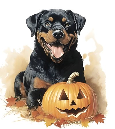 a black and brown dog sitting next to a pumpkin Halloween Rottweiler Rottweiler Pumpkin Carving, Rottweiler Autumn, Rottweiler Autumn Portrait, burlywood