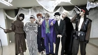 a group of people dressed up in costumes Bts Halloween Laptop Bts Drawings, Bangtan Boys, dim gray
