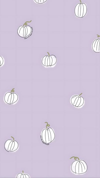 a purple background with white pumpkins on it Boho Halloween On Light Purple Lavender Fall, Cute Pastel Fall, Purple Fall Iphone, thistle