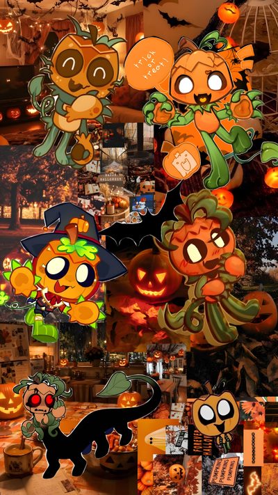 an image of halloween decorations and pumpkins Halloween Dandys World Gourds, Phone, saddle brown