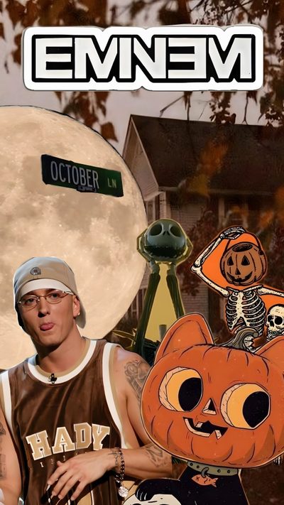 an image of a man with pumpkins on his head and a jack - o'- lantern Eminem Halloween 1990s Aesthetic, Eminem, Eminem Funny, The Eminem Show, Eminem Slim Shady, sienna