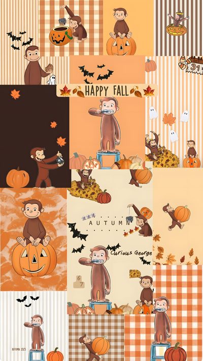 Happy Fall, First Birthdays, Birthday Curious George Ipad Halloween Happy Fall, First Birthdays, Birthday, dark salmon