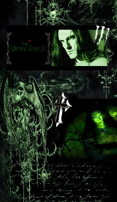 the cover art for an upcoming album is shown in green, black and white colors Type O Negative And Pantera On Halloween Peter Steele, Indie Fashion, Icon Illustration, Style Icon, black