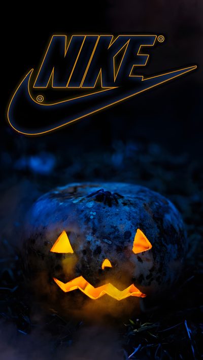 Halloween Lock Screen, Fall Nike Wallpaper, Nike Pumpkin Carving Ideas, Nike Halloween Logo Png, Nike Halloween Logo, New Nike Wallpaper, Nike Cool Wallpaper, Nike Logo Night View, Nike Logo On Dark Background Halloween Nike Halloween Lock Screen, Fall Nike, Nike Pumpkin Carving Ideas, Nike Halloween Logo Png, black