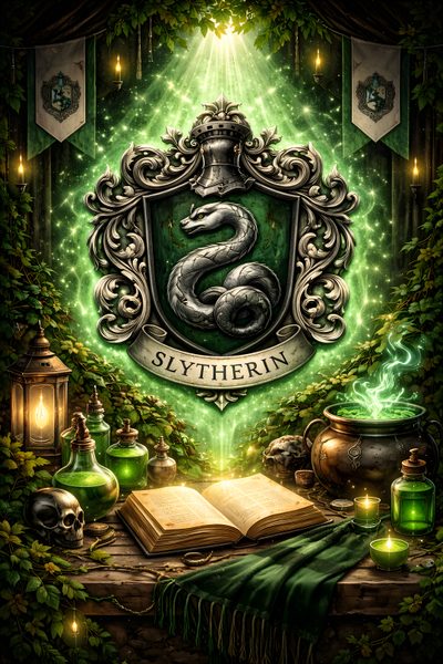 an image of slytherin surrounded by green leaves and books, with the letter s on it Slytherin Halloween Harry Potter Slytherin Aesthetic, Slytherin, Slytherin Slytherin Iphone Harry Potter Background, dark slate gray
