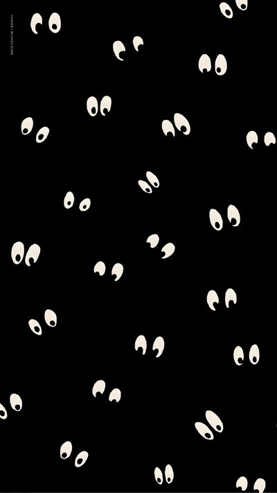 black and white image of many eyes in the night sky with only one eye visible Halloween Boo - Anthracite Googly Eye, Cute Black Halloween Background, Halloween Eyes Background,