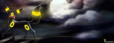 two yellow and black pokemon pikachu standing in front of a moon filled sky Umbreon Halloween 1920x1080 Umbreon Discord Banner, Umbreon Ipad, Umbreon Banner, Umbreon Pc, dark slate gray