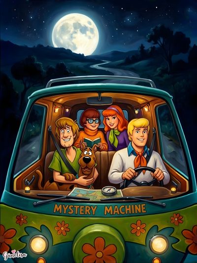the mystery machine movie poster featuring three people in a car with a full moon behind them Halloween Scooby Doo Scooby Doo Movie, Scooby Doo Images, Old School Cartoons, Cartoon Crazy, dark slate gray
