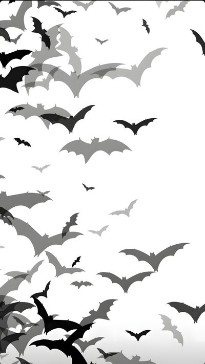 black and white bats flying in the sky Gothic Halloween Bats Black White Bat Iphone, Bat And Star Pattern, Bat Background, Black And White Bat,