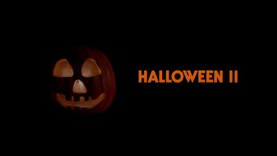 a scary pumpkin with the words halloween ii written on it's face in front of a black background Halloween 2 Scary Halloween Pictures, Halloween Movie Title Screen, Scary Halloween Images, black