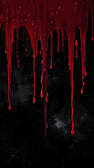 blood dripping down the side of a black and red wall with water droplets on it Halloween Blood Dark, Cool, Cool Pictures, black