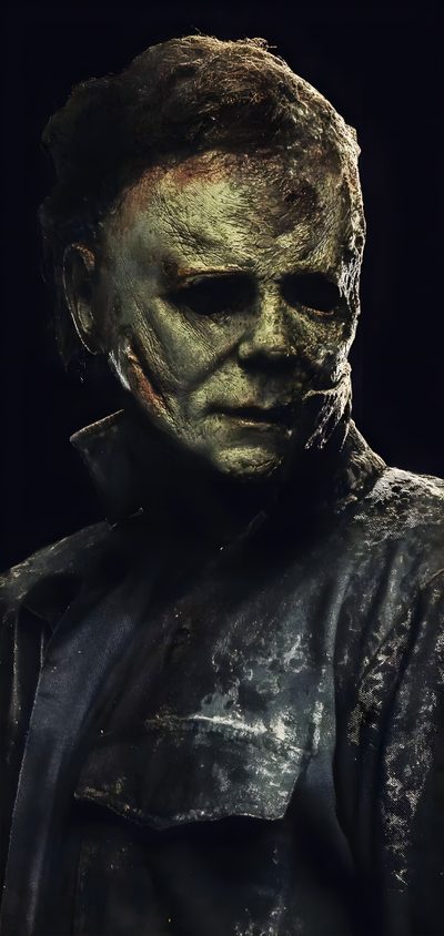 a man wearing a creepy mask and leather jacket Mike Myers Halloween Halloween Kills, Michael Myers 4k, Micheal Myers, Michael Myers Iphone, black