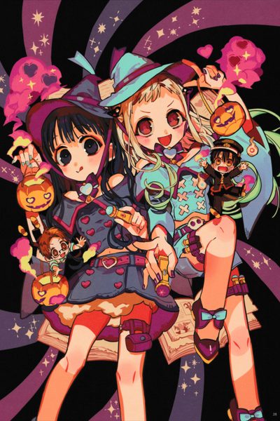 Nene & Akane | #anime #manga #tbhk Tbhk Prints, Tbhk Poster, Toilet Bound Poster, Tbhk Halloween, Toilet Bound Hanako Kun Halloween, Tbhk Poster Print, Nene Yashiro Halloween, Tbhk Halloween Official Art, Tbhk Halloween Art Tbhk Halloween Tbhk Prints, Tbhk Poster, Toilet Bound Poster, Tbhk Halloween, sienna